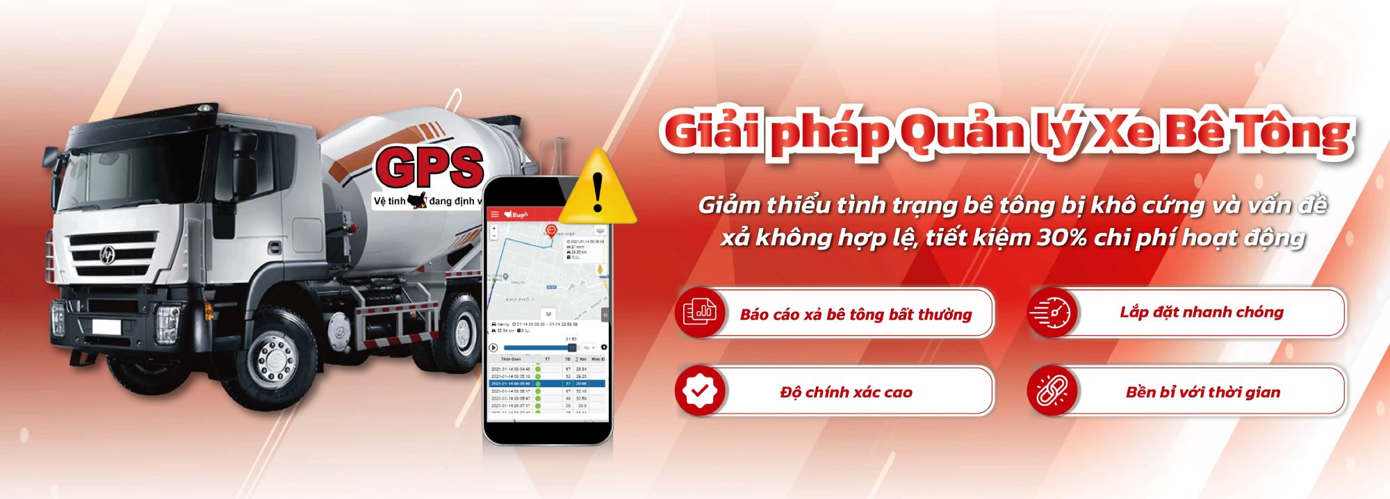 Giải pháp quản lý xe bê tông