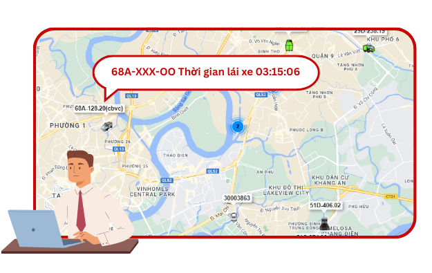 Giám sát trạng thái lái xe của tài xế theo thời gian thực