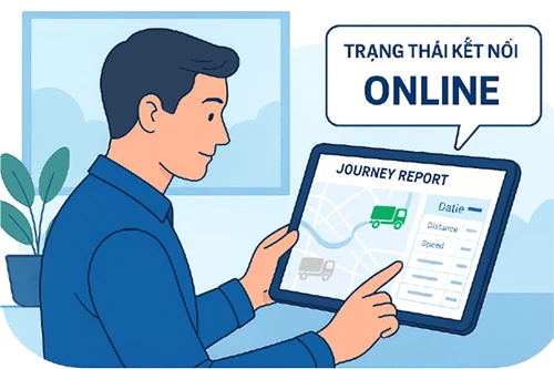 Kiểm tra qua phần mềm giám sát hành trình