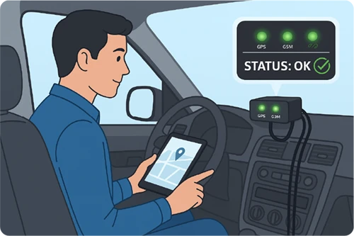 Kiểm tra trực tiếp trên thiết bị lắp trên xe