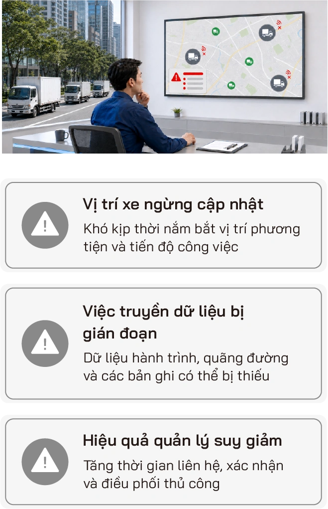 Khi mạng 2G ngừng hoạt động, đội xe doanh nghiệp có thể gặp những ảnh hưởng nào?