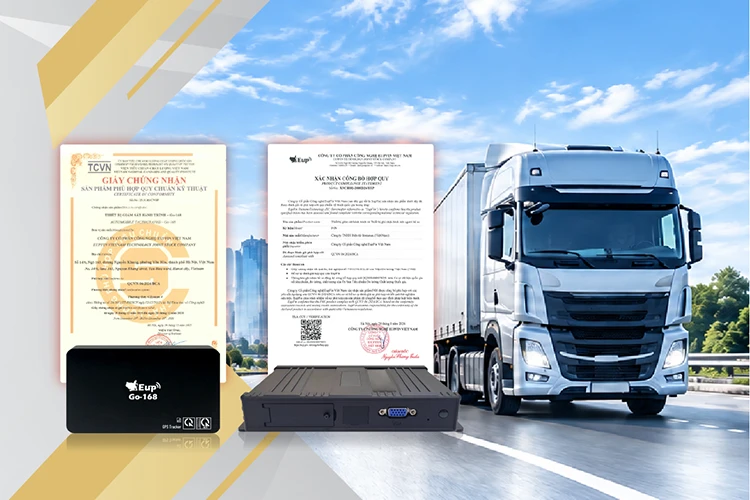 GPS và MDVR của Eup đạt chứng nhận QCVN 06: 2024/BCA