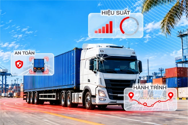 Quản lý đội xe container hiệu quả: Nắm rõ hành trình, hiệu suất và an toàn