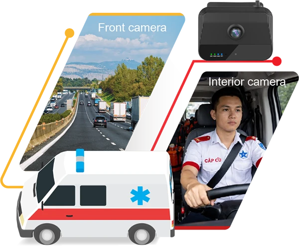 xe cứu thương phải lắp camera hành trình